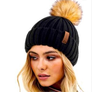 Furtalk Pom- Pom Beanie Hat
